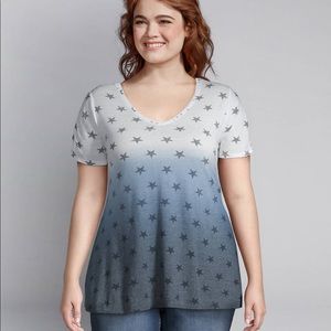 18/20 Lane Bryant Ombré t-shirt NWT